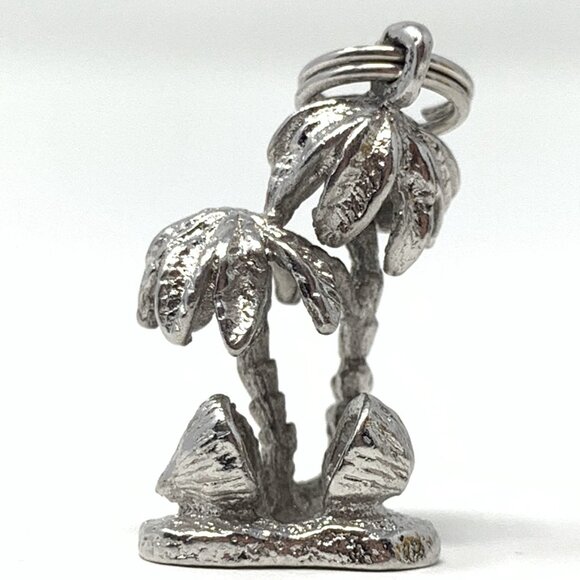 Palm Trees Sterling Silver Charm Pendant - Picture 1 of 7